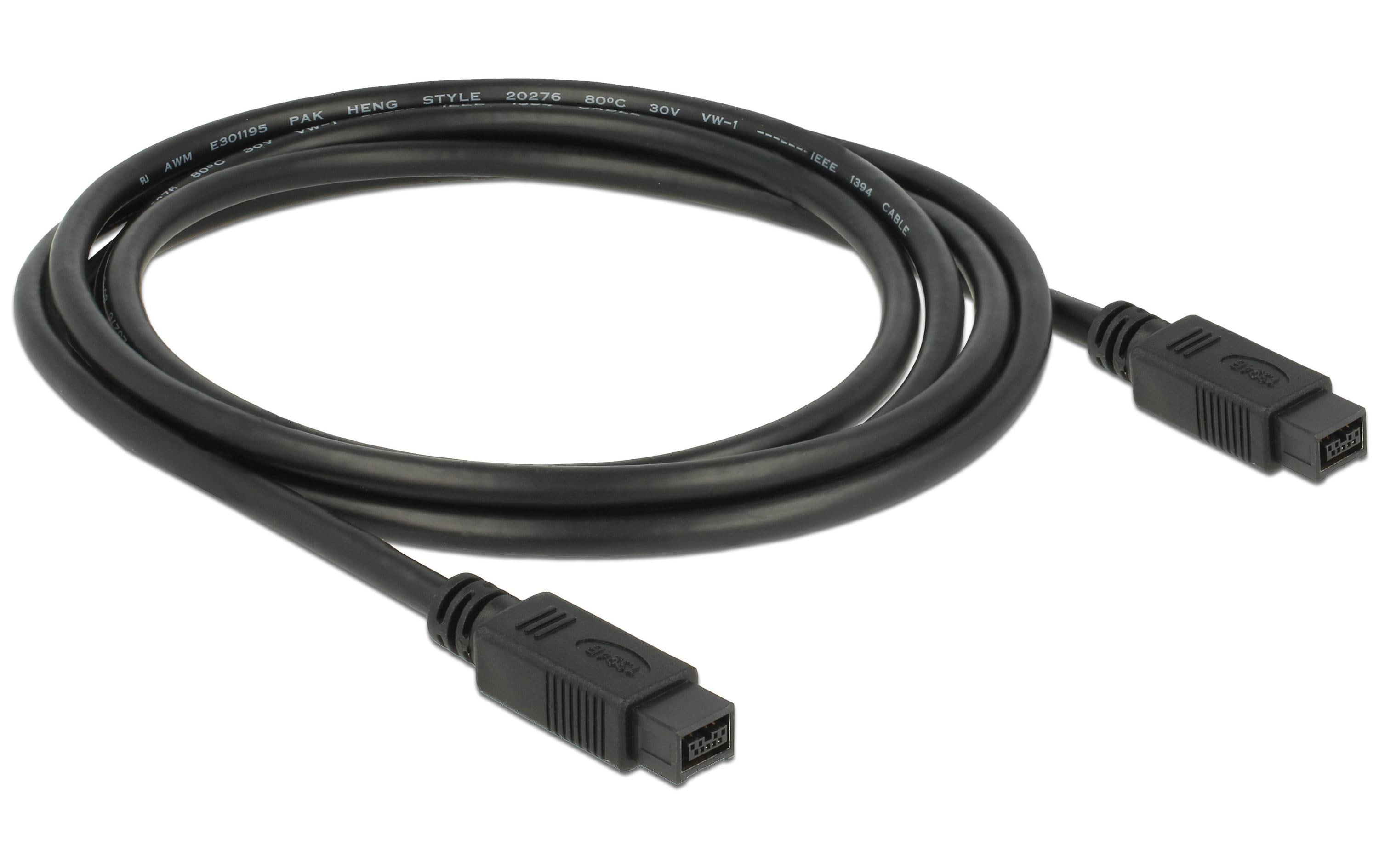 Delock FireWire-Kabel 800Mbps 9Pin-9Pin 2 m Delock FireWire-Kabel 800Mbps 9Pin-9Pin 2 m