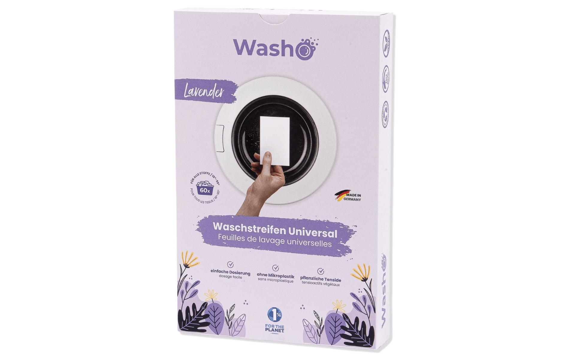Washo Waschstreifen Lavendel 60 Stück Washo Waschstreifen Lavendel 60 Stück