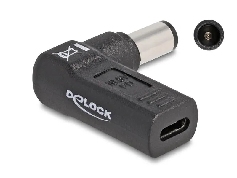Delock Adapter USB-C zu HP 7.4 x 5.0 mm 90° gewinkelt