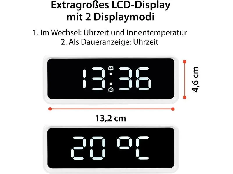 ADE Digitalwecker mit Temperaturanzeige ADE Digitalwecker mit Temperaturanzeige