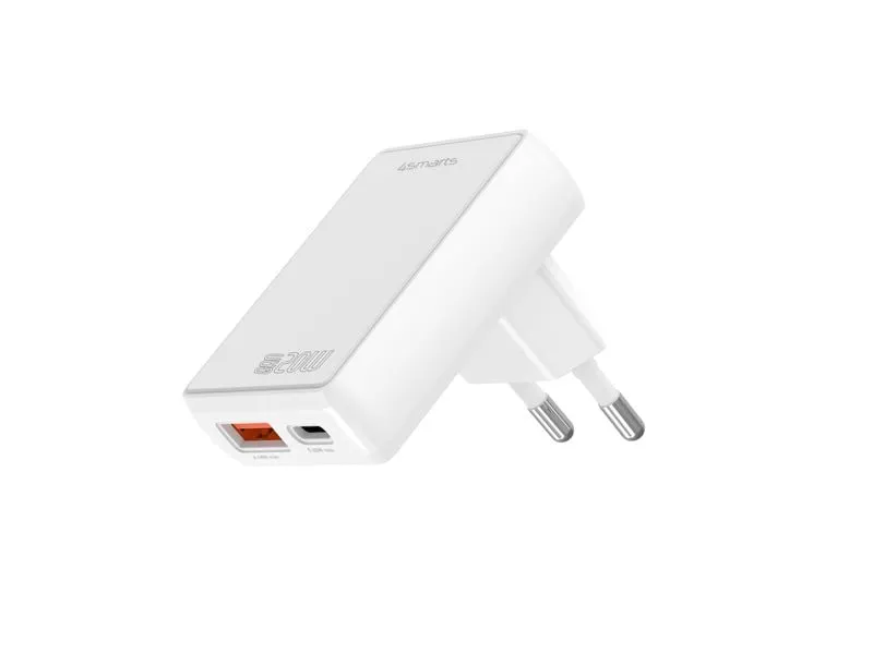 4smarts USB-Wandladegerät FlatPlug Duos Weiss 4smarts USB-Wandladegerät FlatPlug Duos Weiss