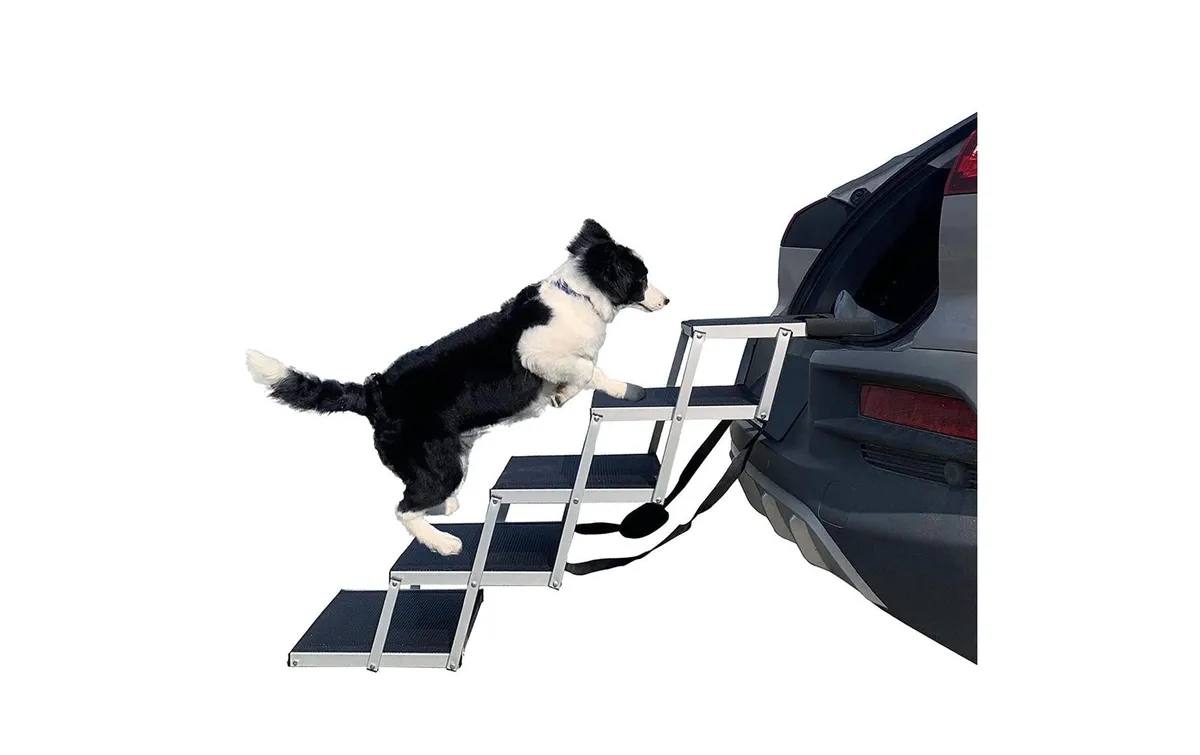 SwissPet Hundetreppe, 5 Stufen, Aluminium SwissPet Hundetreppe, 5 Stufen, Aluminium