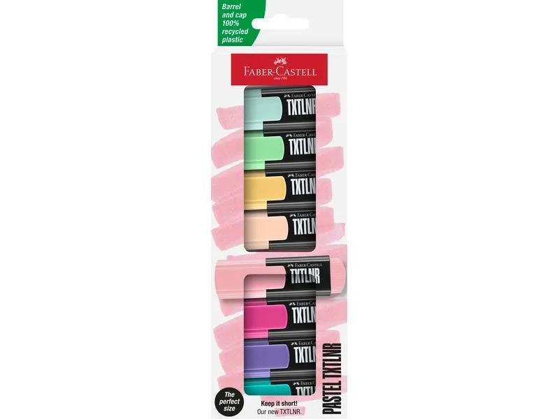 Faber-Castell Textmarker TXTLNR Pastell 8er Kartonetui Faber-Castell Textmarker TXTLNR Pastell 8er Kartonetui