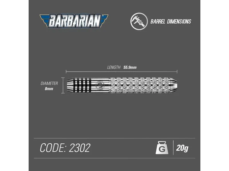 Winmau Dartpfeile Steeldart Barbarian 3 Stück