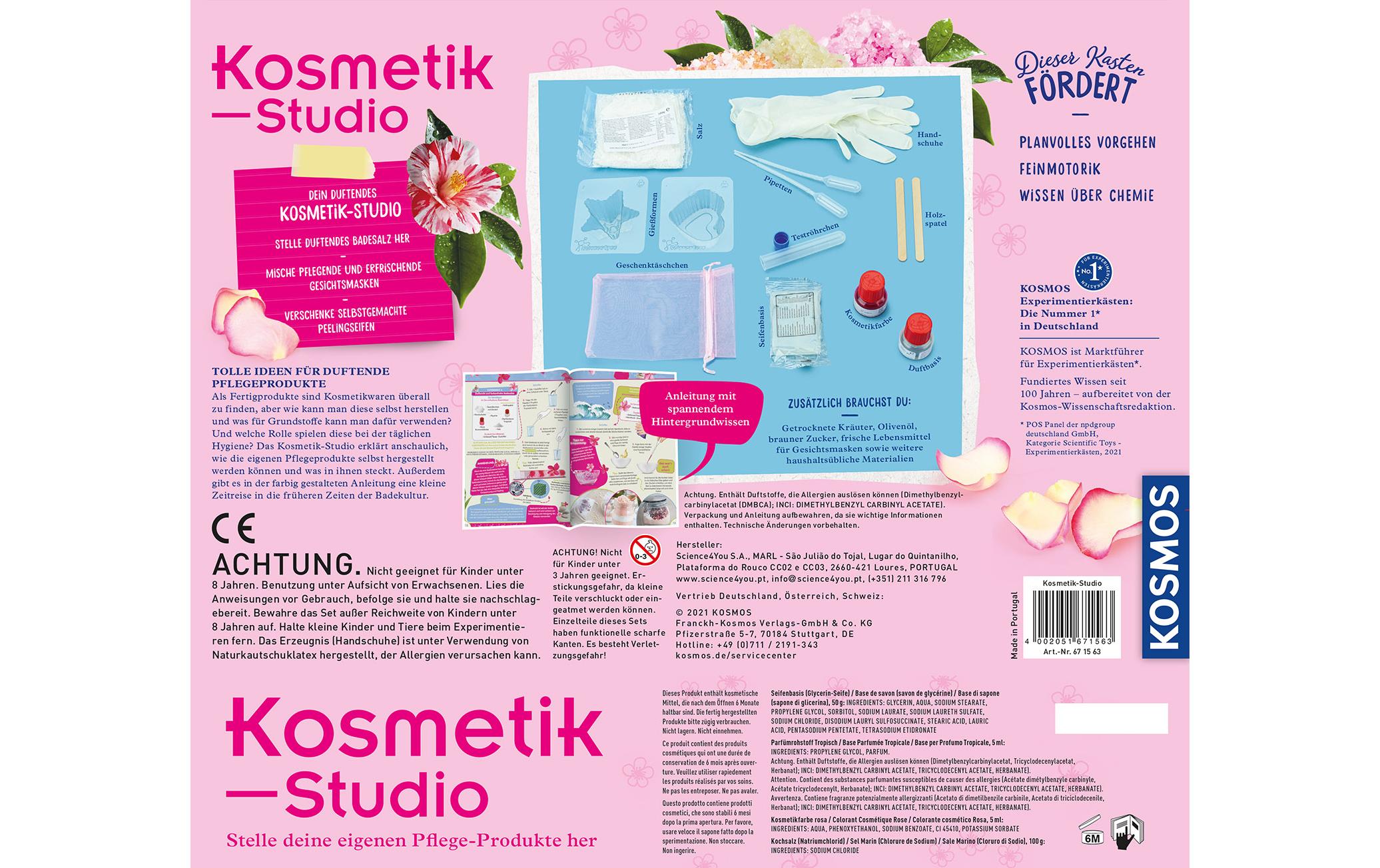 Kosmos Experimentierkasten Kosmetik-Studio Kosmos Experimentierkasten Kosmetik-Studio