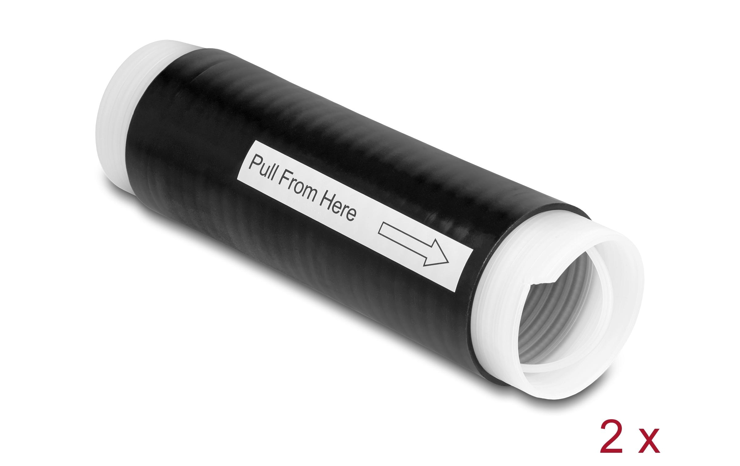 Delock Kaltschrumpfschlauch 0.13 m x 35 mm Schwarz 2 Stück Delock Kaltschrumpfschlauch 0.13 m x 35 mm Schwarz 2 Stück
