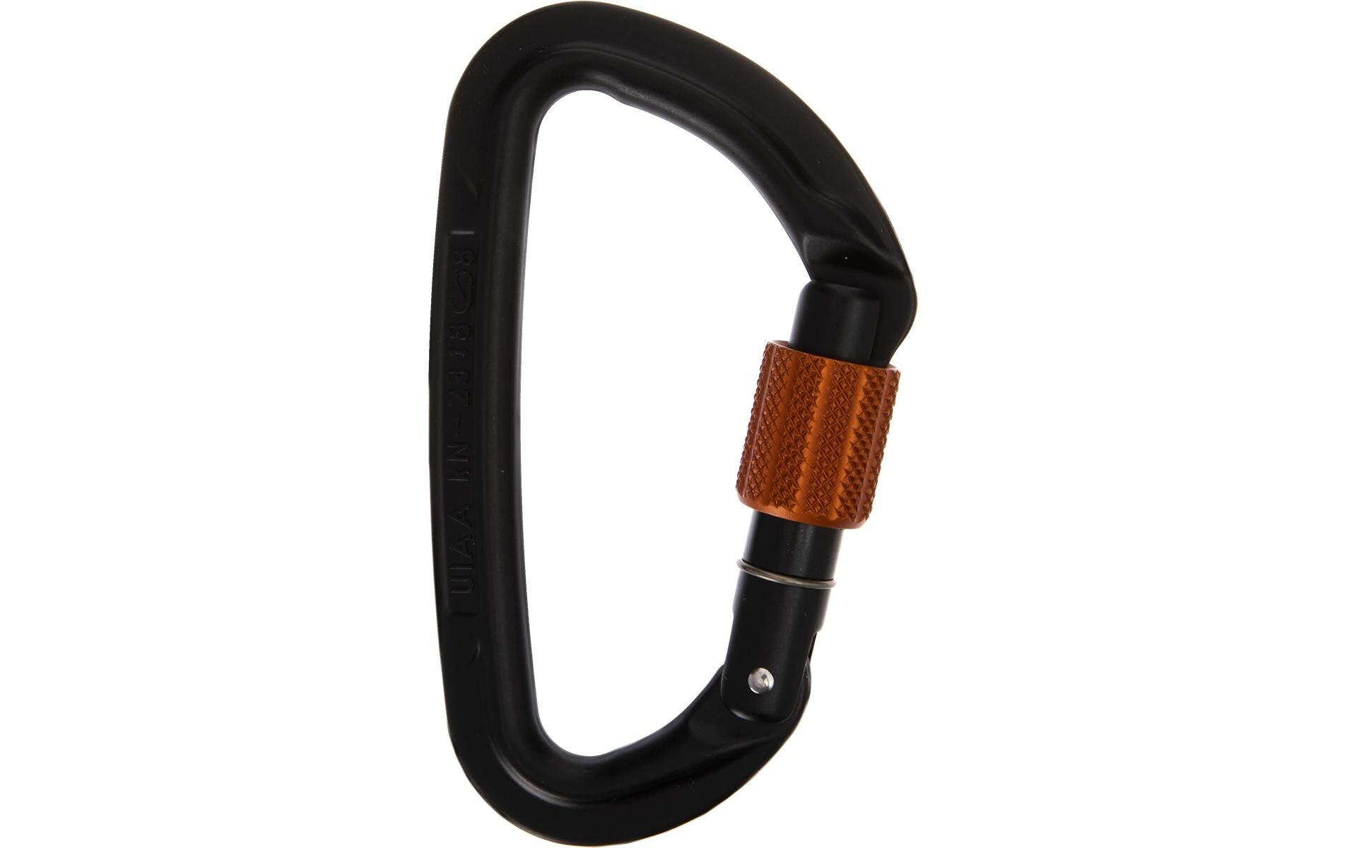 Wild Country Carabiner Session Screw Gate Schwarz/Braun Wild Country Carabiner Session Screw Gate Schwarz/Braun