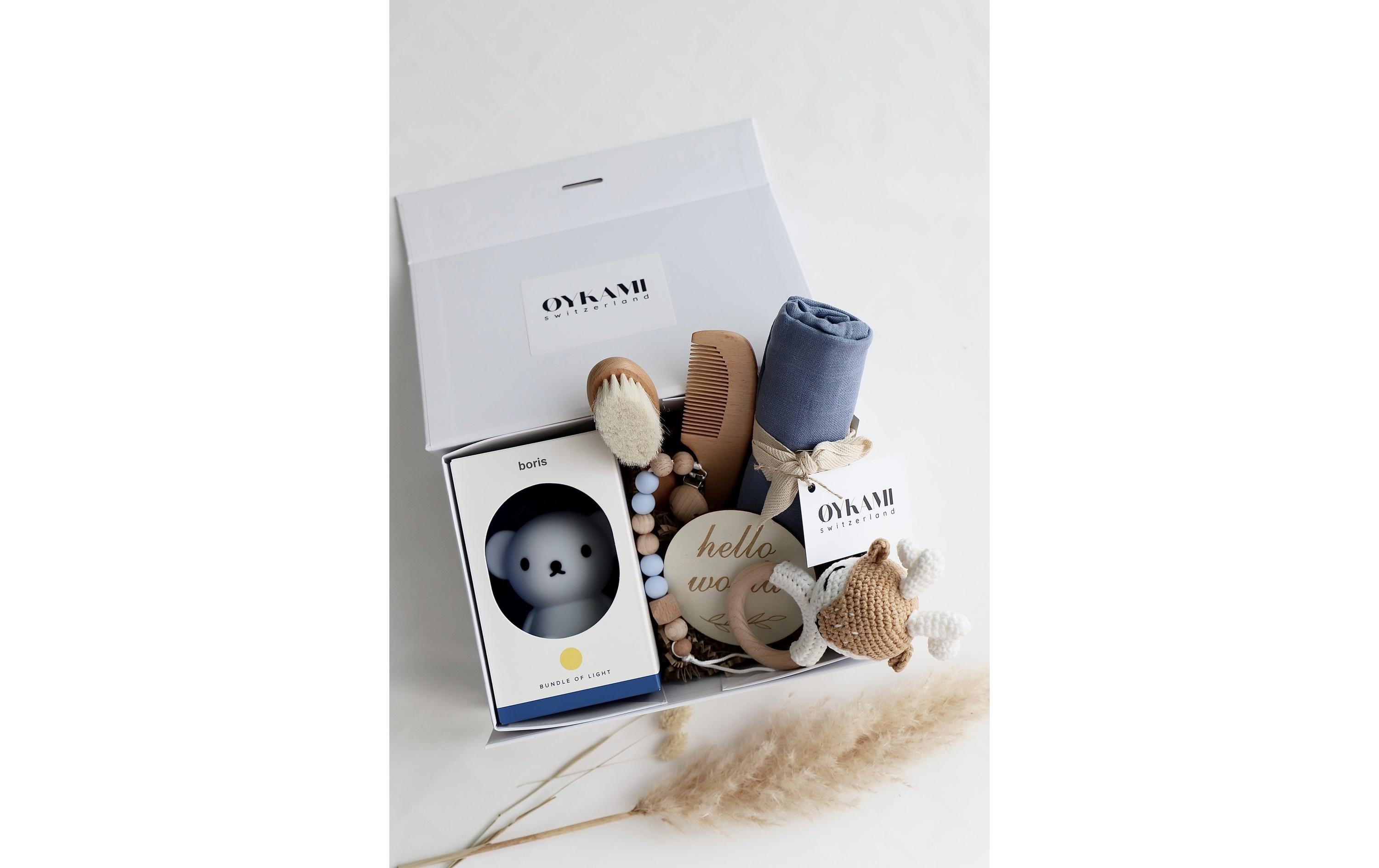 Oykami Geschenkset Madrit Junge mit Boris und Elch