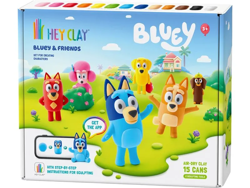 Max Bersinger Knetspielzeug Hey Clay Bluey 15 Dosen Max Bersinger Knetspielzeug Hey Clay Bluey 15 Dosen