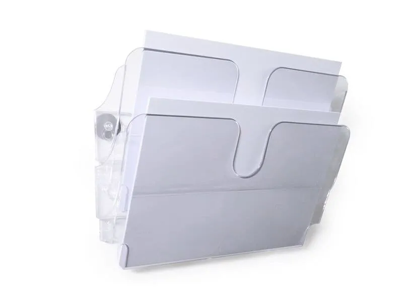 DURABLE Prospektständer Flexiplus 2-er, Transparent, A4 DURABLE Prospektständer Flexiplus 2-er, Transparent, A4