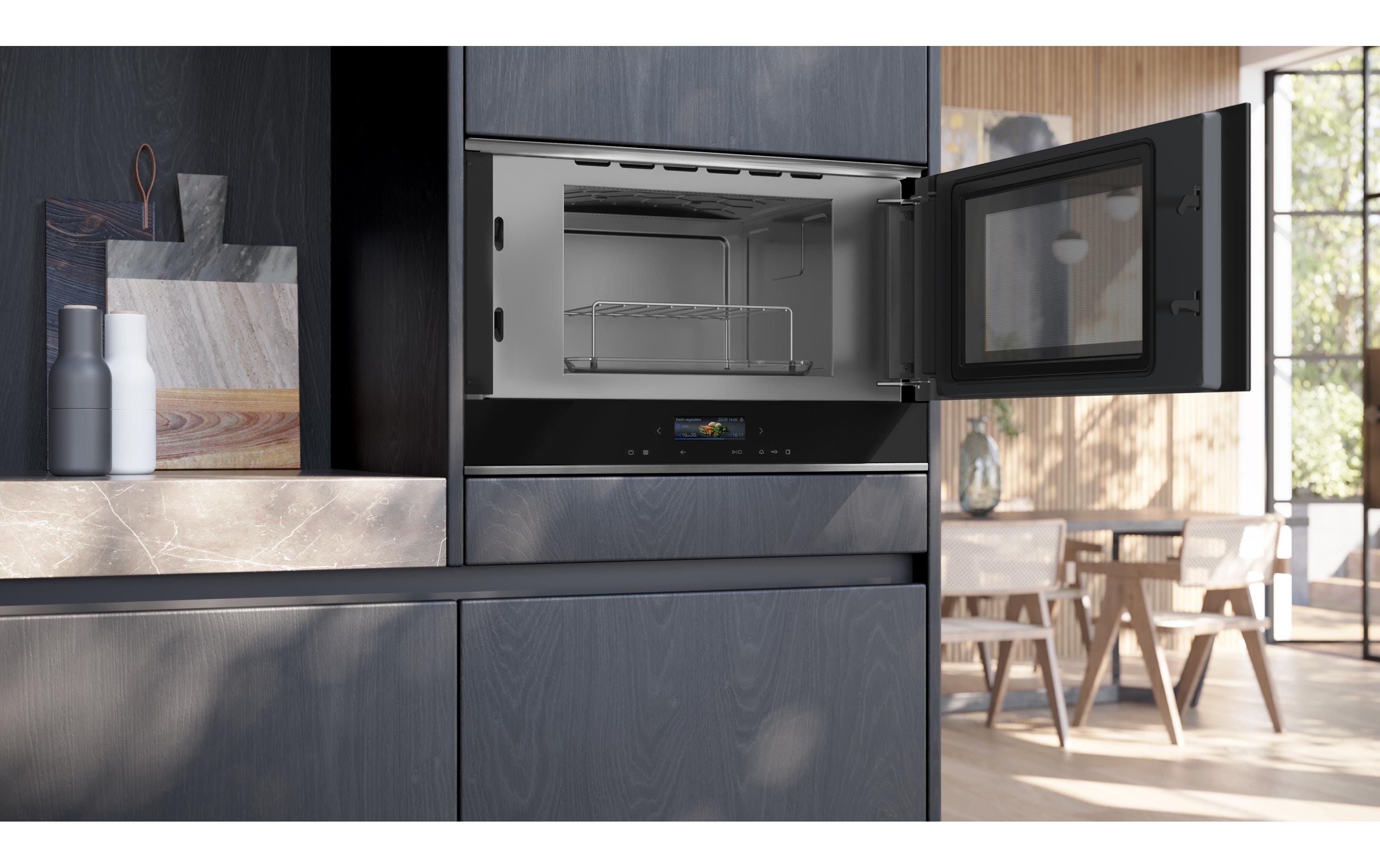 Siemens Einbaumikrowelle iQ700 BE732R1B1C Schwarz