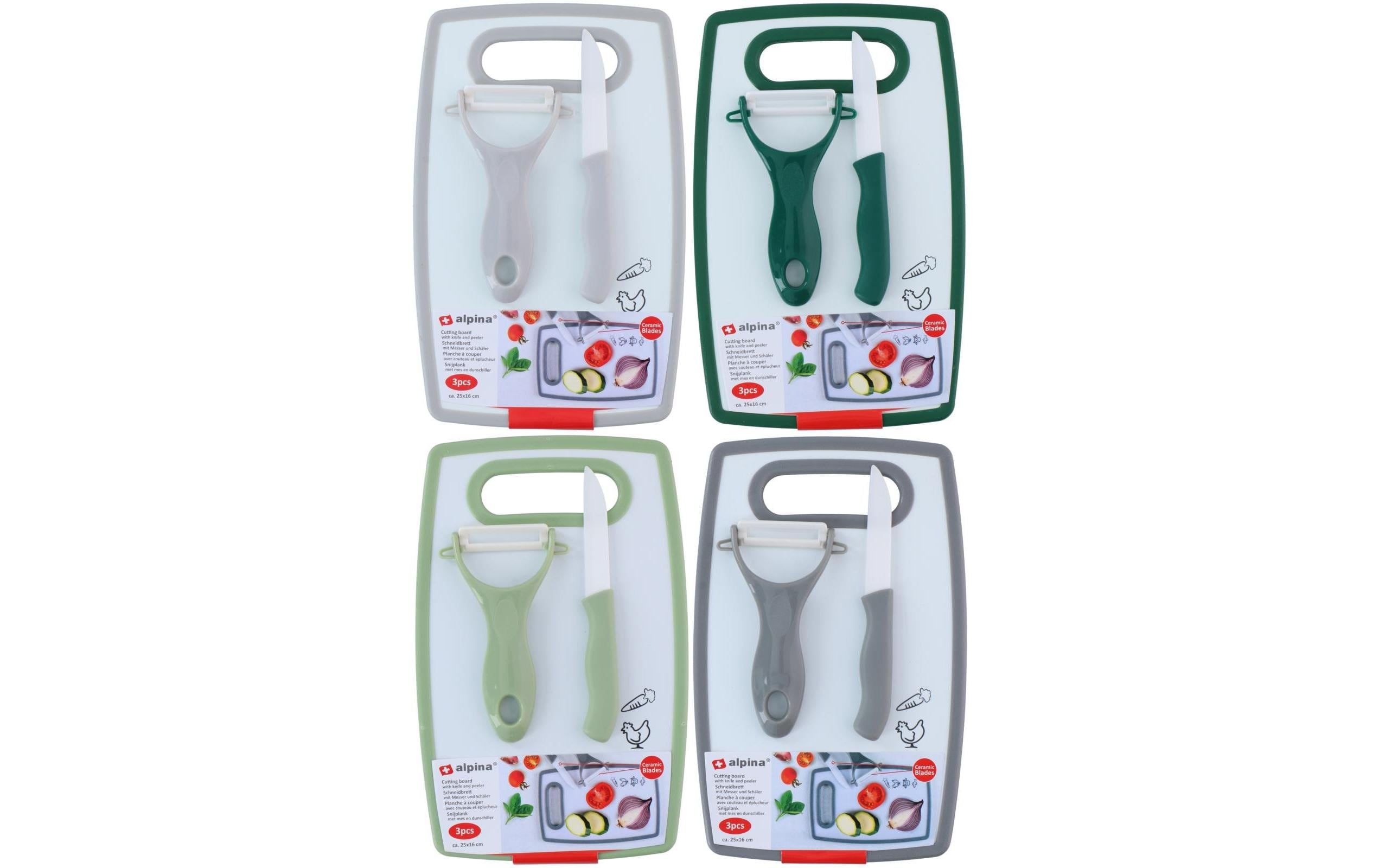ALPINA Sparschäler mit Messer assortiert