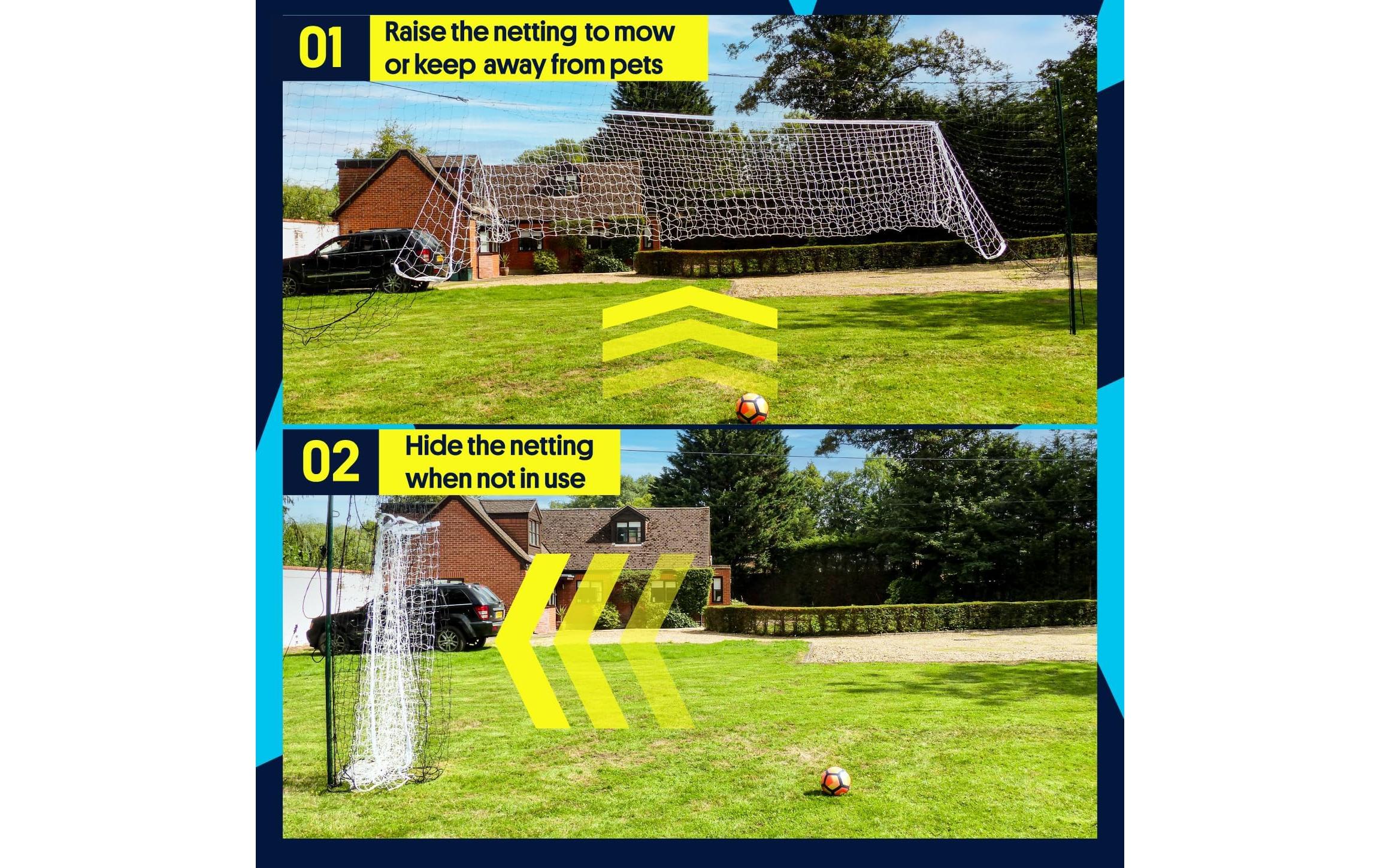 Open Goaaal! Fussballtor Open Goaaal – Large Hochfang- und Auffangnetz