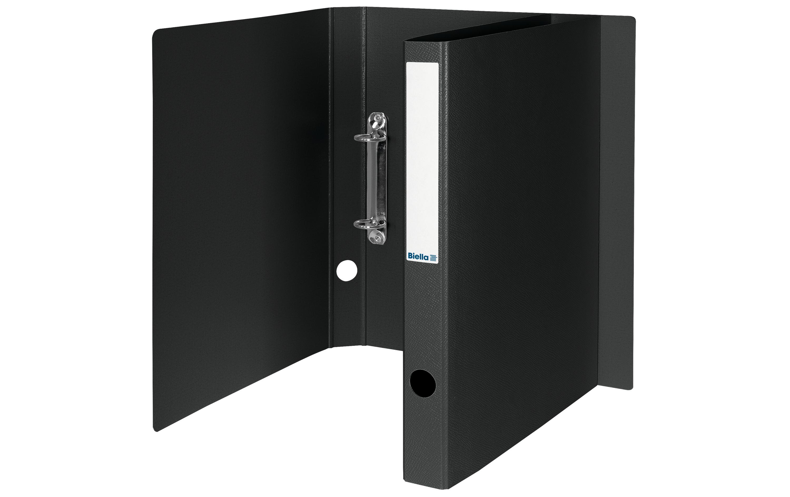 Biella Ringbuch Viria A4 3.1 cm, Schwarz Biella Ringbuch Viria A4 3.1 cm, Schwarz