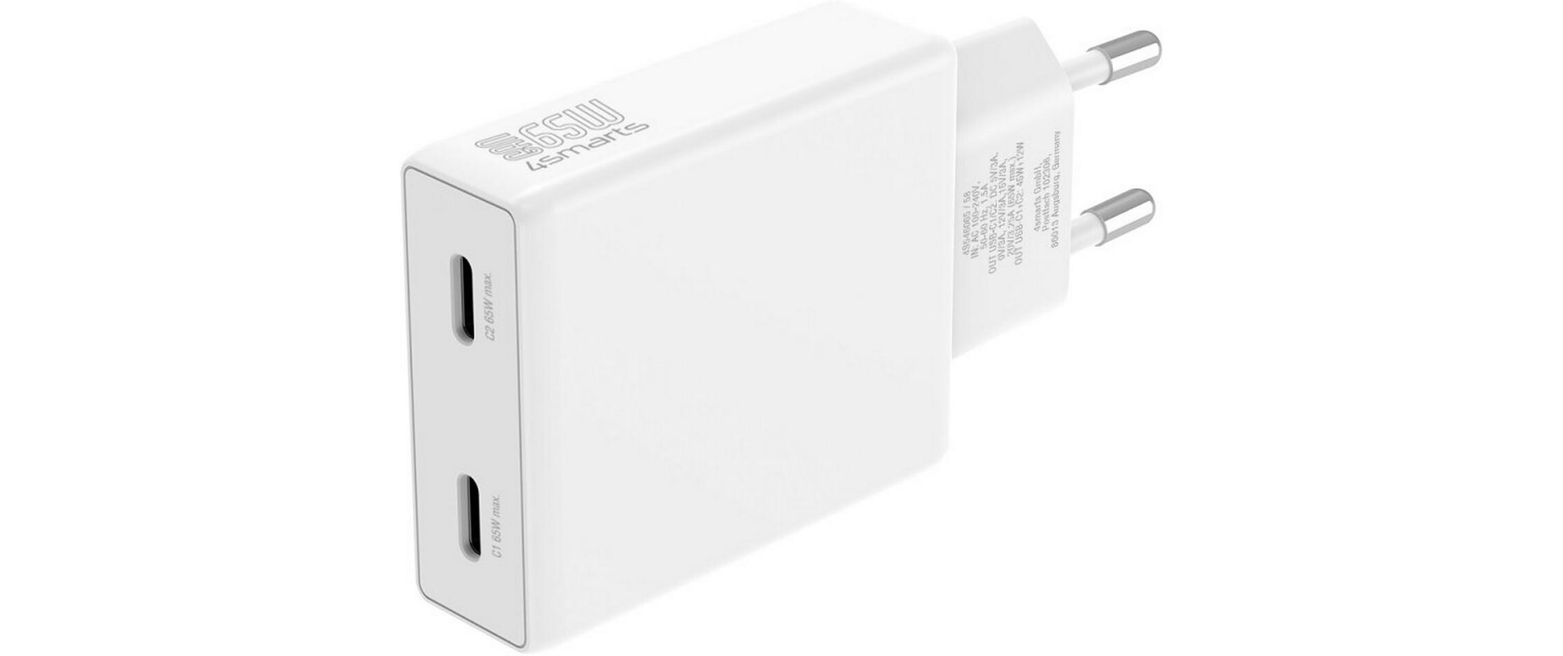 4smarts USB-Wandladegerät PDPlug Slim Dual Weiss