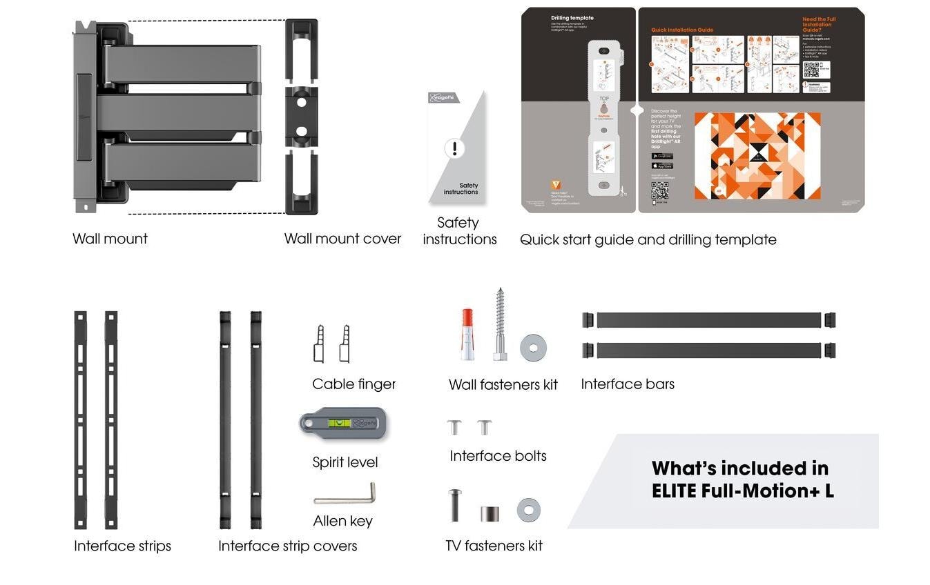Vogel's Wandhalterung TVM 5645 - Schwarz Vogel's Wandhalterung TVM 5645 - Schwarz