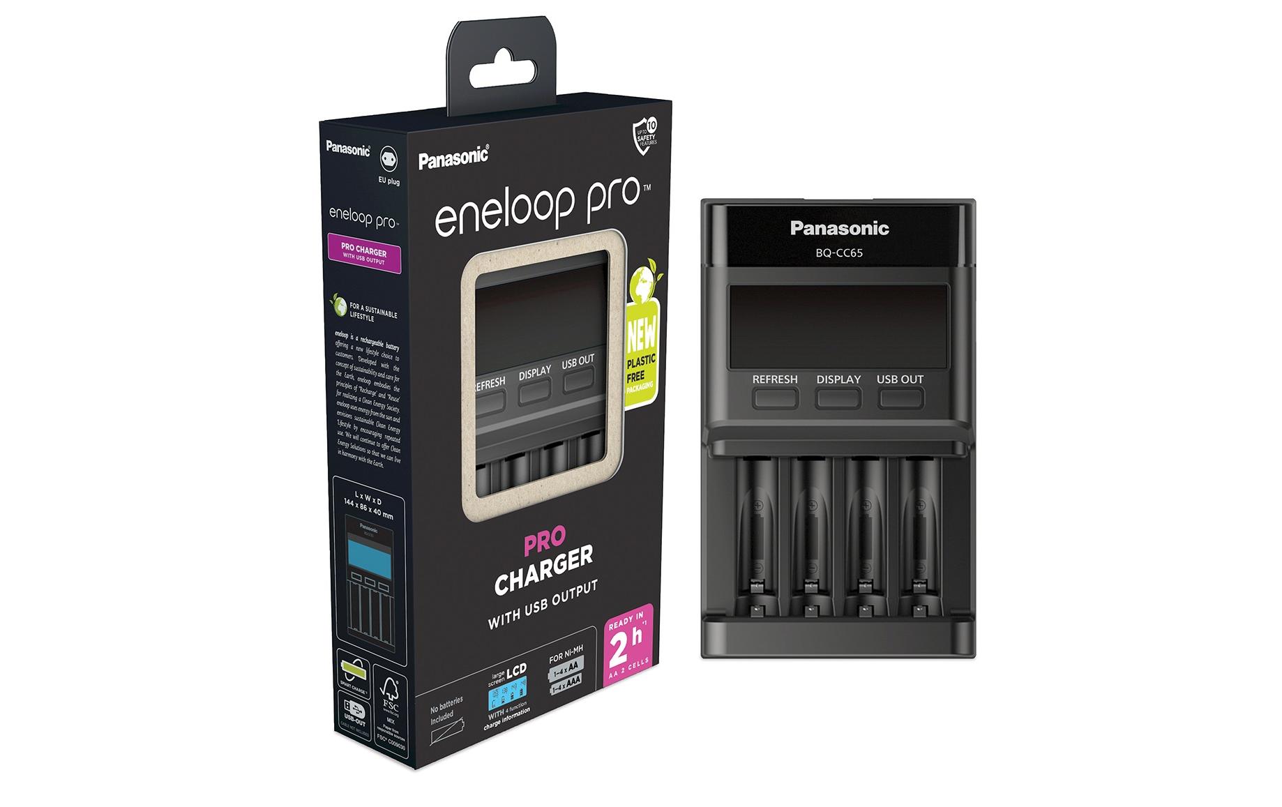 Panasonic Ladegerät Eneloop LCD Charger