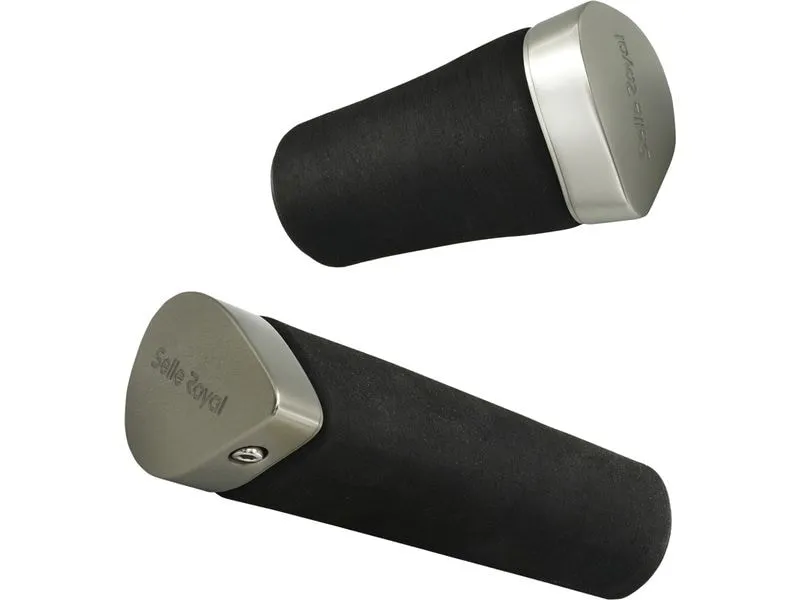 Selle Royal Lenkergriff Nivo Gel Gripshift schwarz-silber, 130/90 mm Selle Royal Lenkergriff Nivo Gel Gripshift schwarz-silber, 130/90 mm