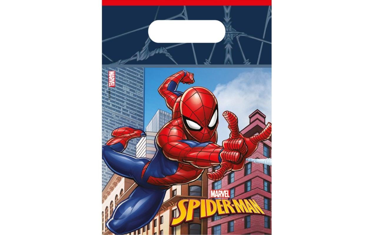 Amscan Geschenktasche Marvel Spiderman 6 Stück, 16 x 23.5 cm