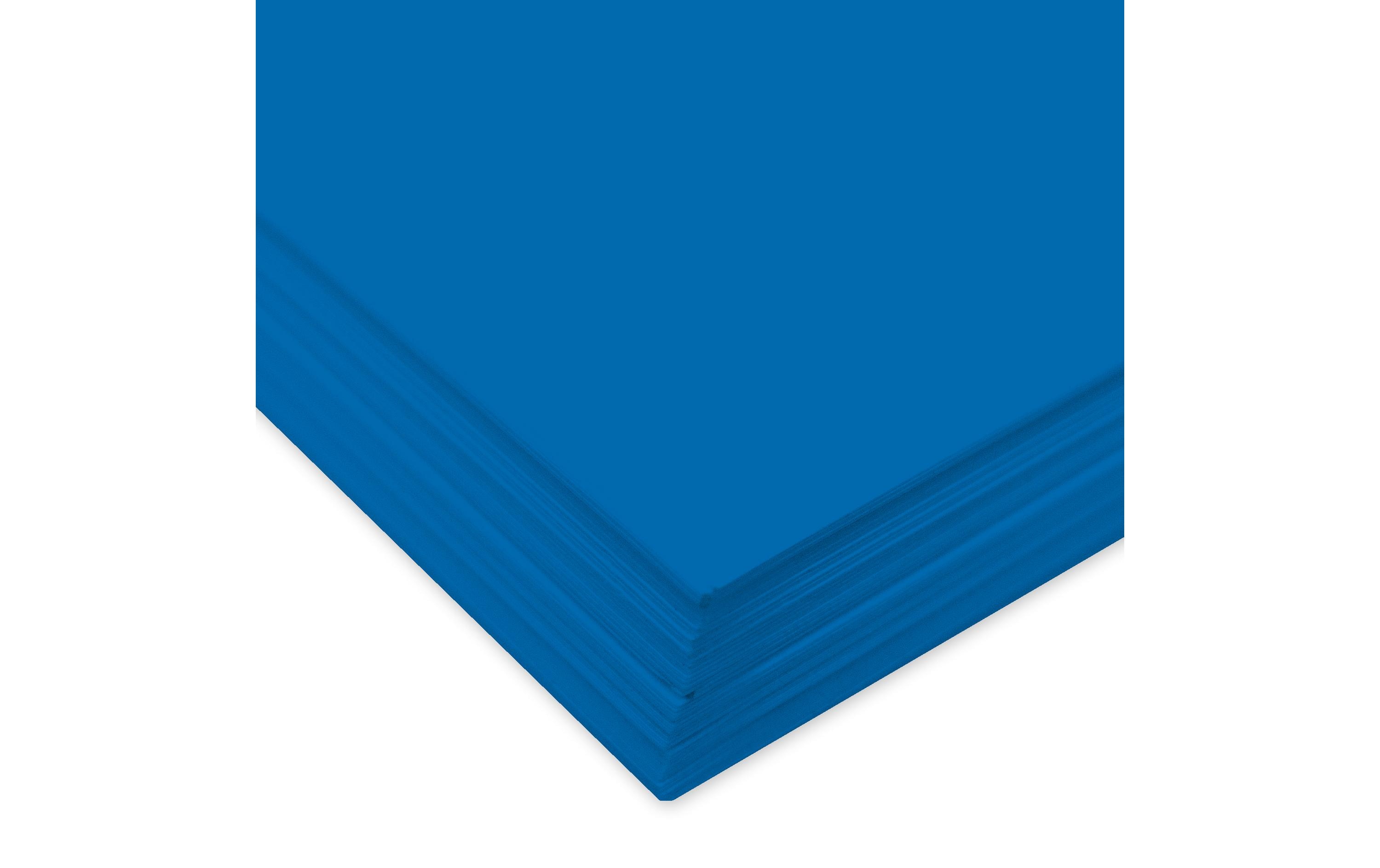 URSUS Tonzeichenpapier 50 x 70 cm, 130 g/m², 10 Blatt, Dunkelblau