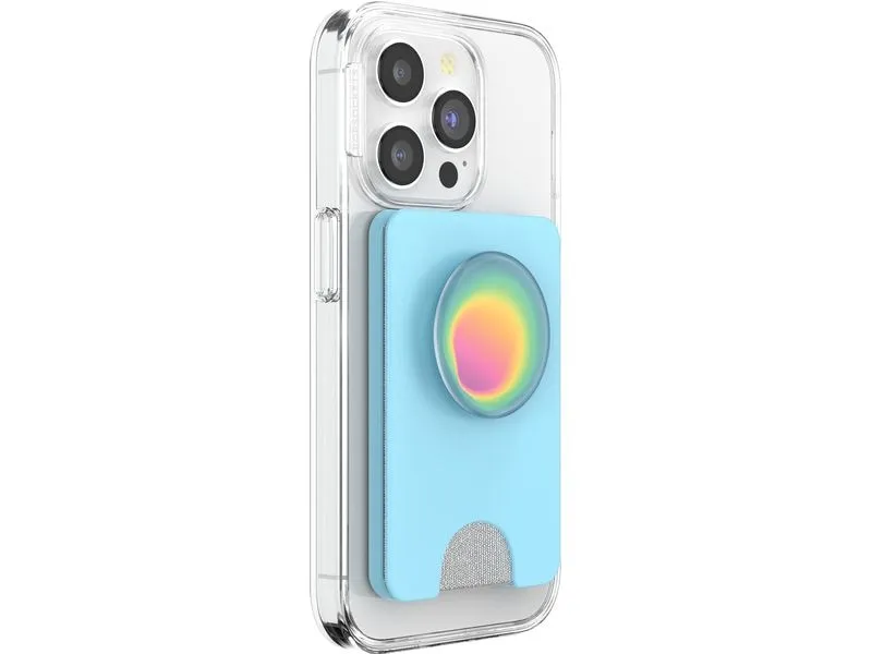 PopSockets PopWallet + Magsafe Butterfly Pea Blue Boca Aura