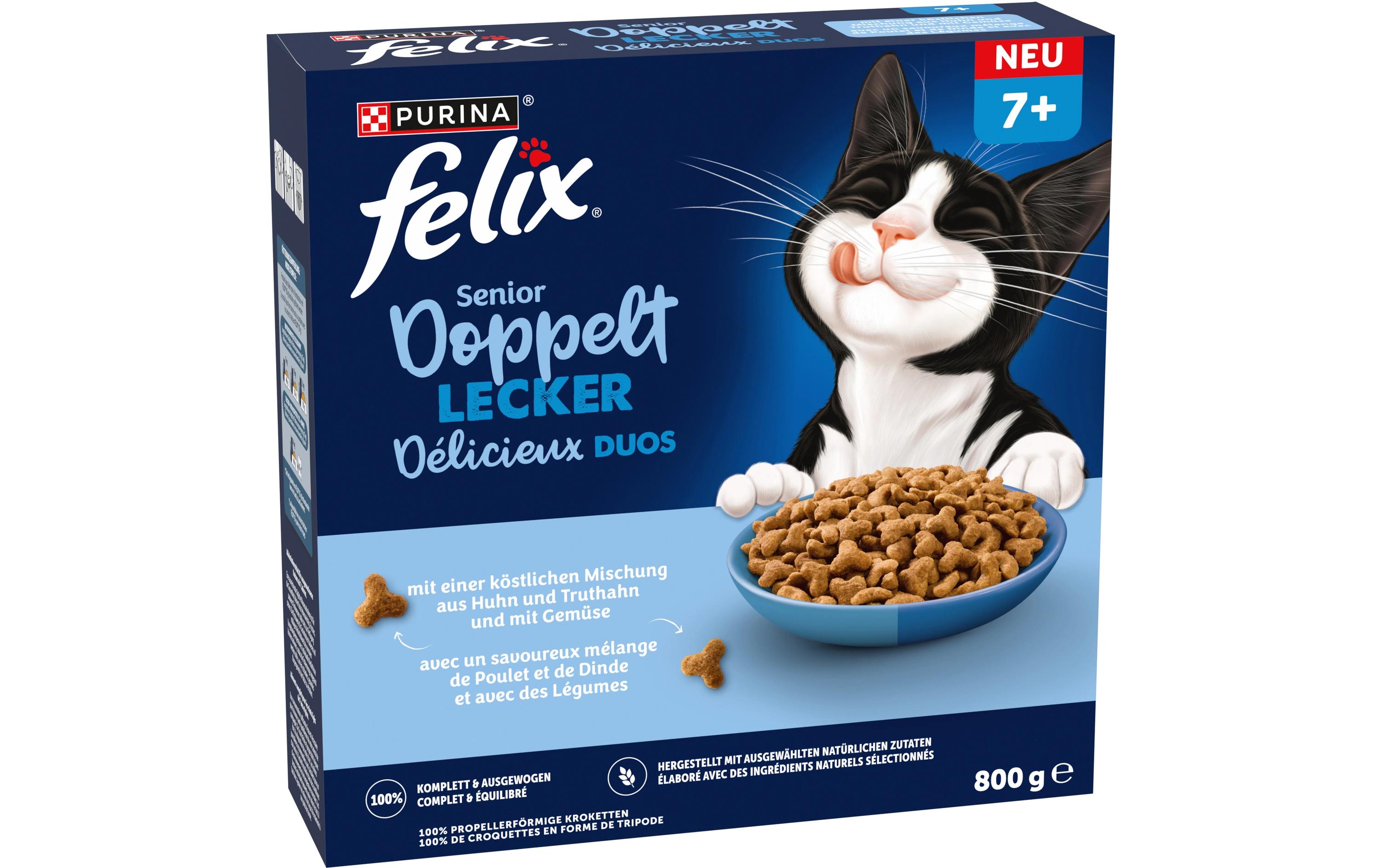 Felix Trockenfutter Doppelt Lecker Senior Geflügel 800 g