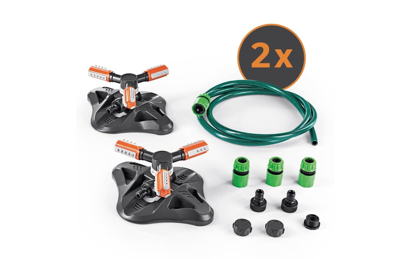 EASYmaxx 360°-Gartensprinkler - 2er-Set