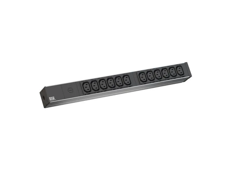 Bachmann 19 PDU 1HE 12xC13 2.0m C14 schwarz Bachmann 19 PDU 1HE 12xC13 2.0m C14 schwarz