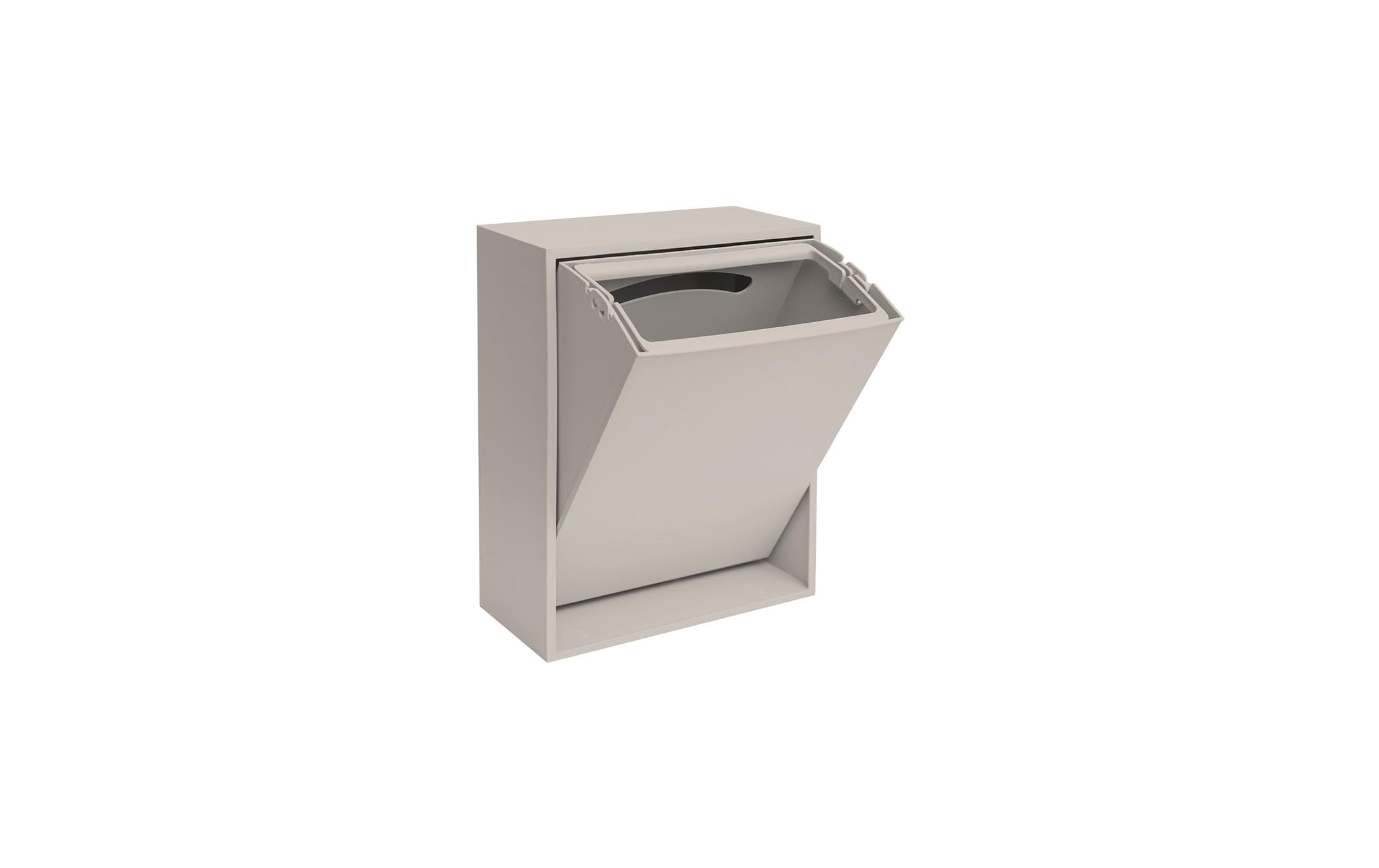 ReCollector Recyclingbehälter 12 l, Silver Cloud Grey