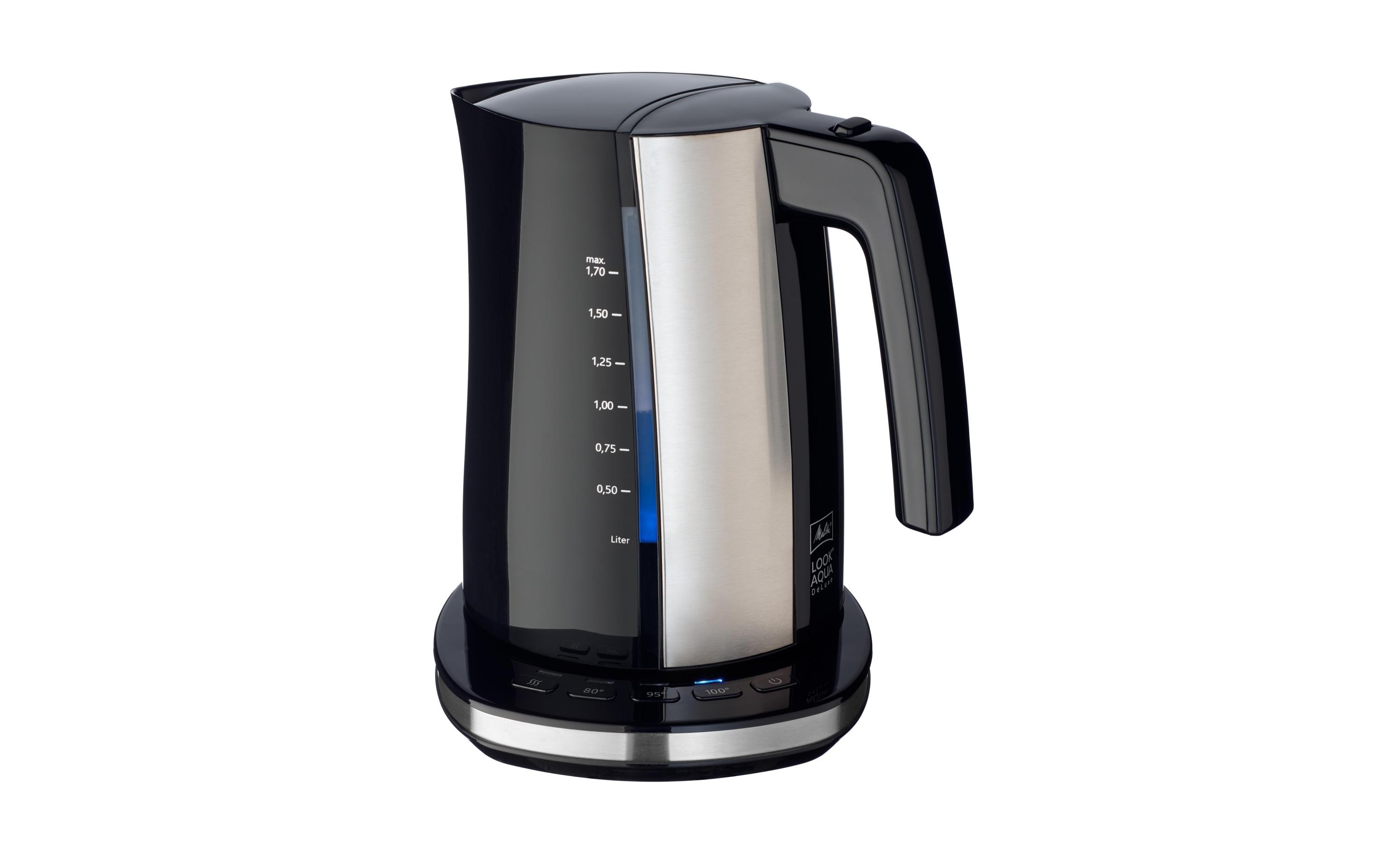 Melitta Wasserkocher Look Aqua Deluxe 1.7 l, Schwarz