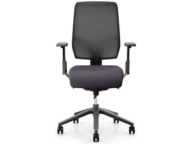 Giroflex Bürostuhl 68 mit Netzrücken und Armlehnen, Charcoal Giroflex Bürostuhl 68 mit Netzrücken und Armlehnen, Charcoal