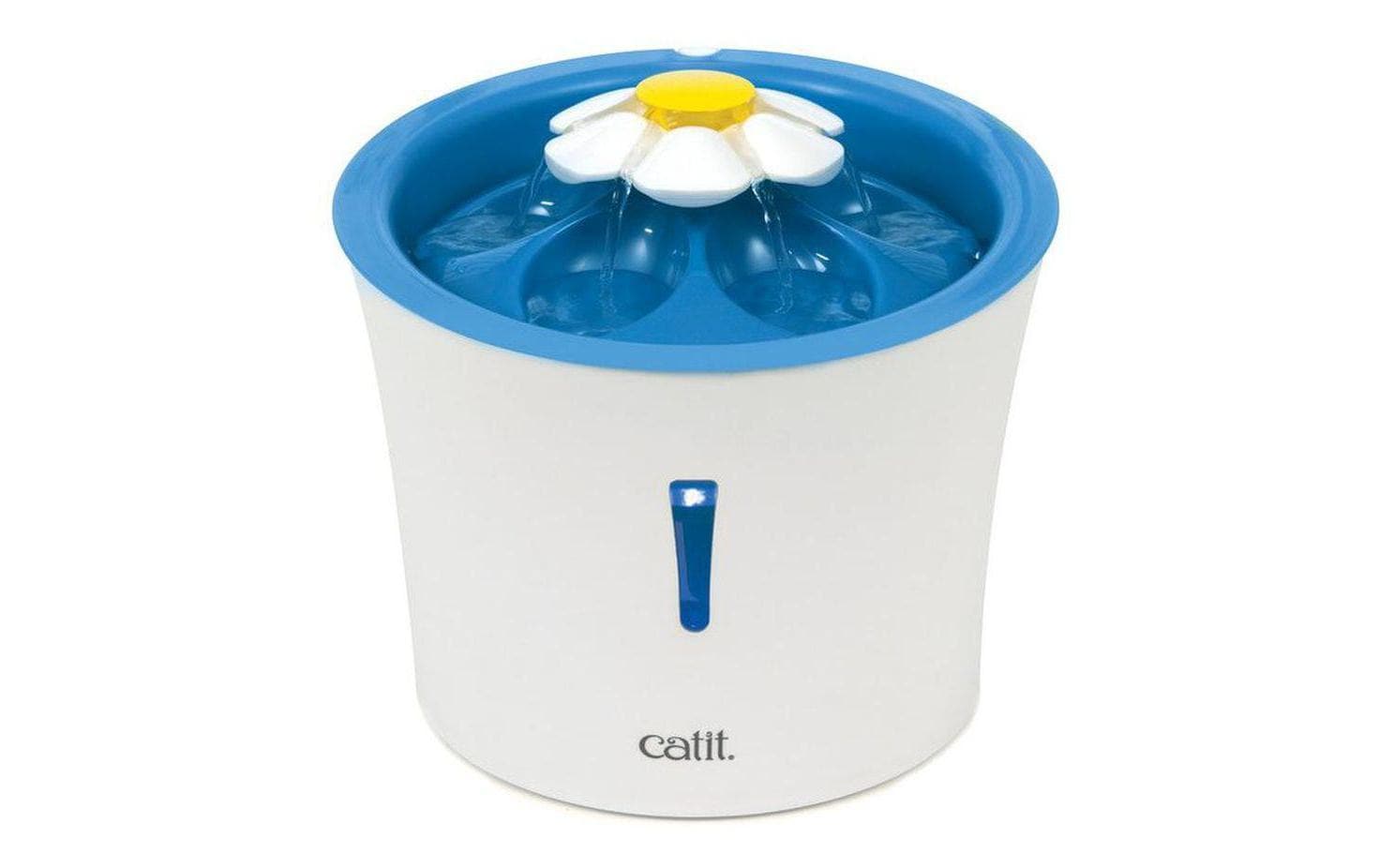 Catit Wasserautomat LED Flower Trinkbrunnen, 3 l