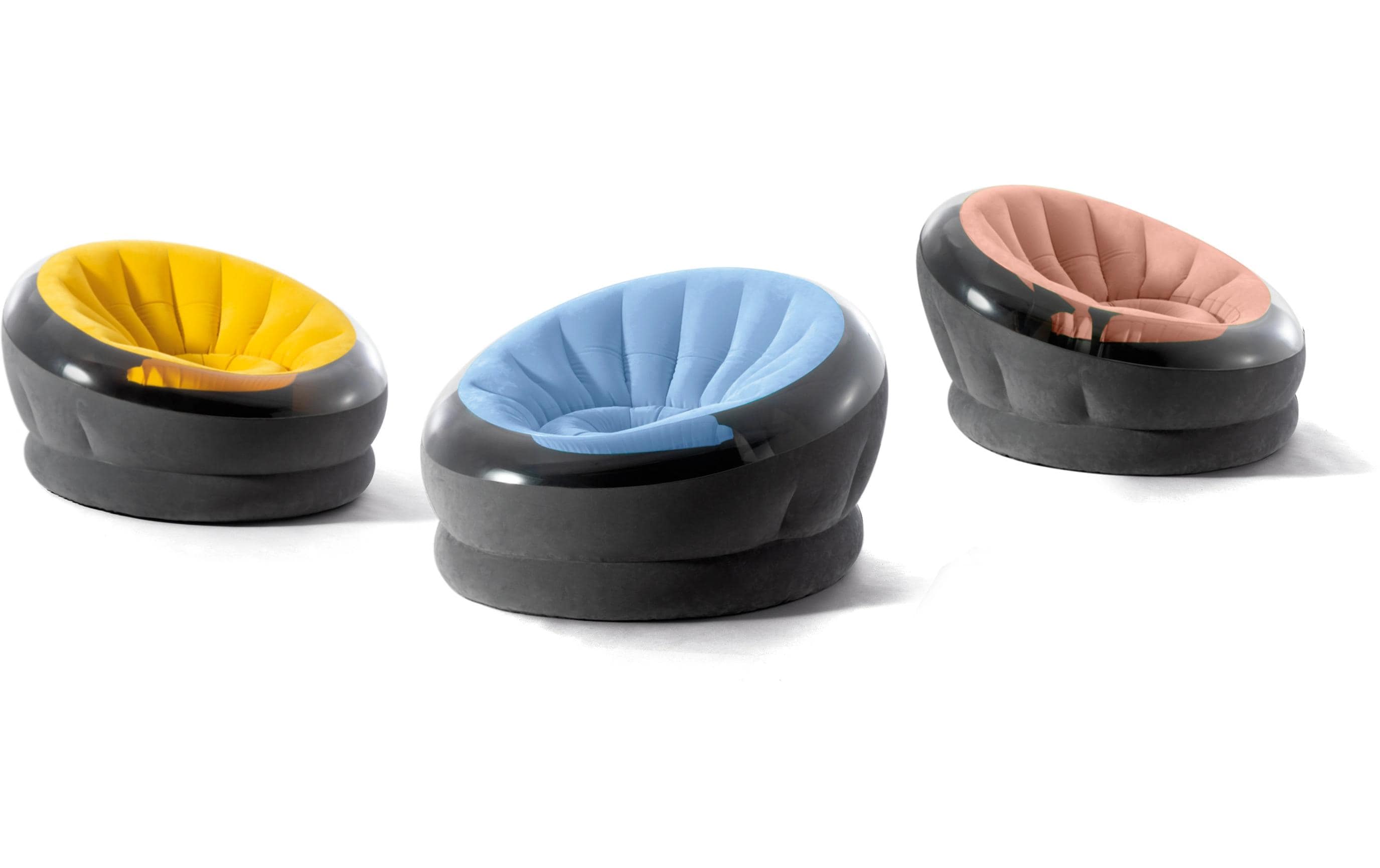 Intex Aufblasbarer Sessel Empire 112 x 109 cm, Blau, Schwarz