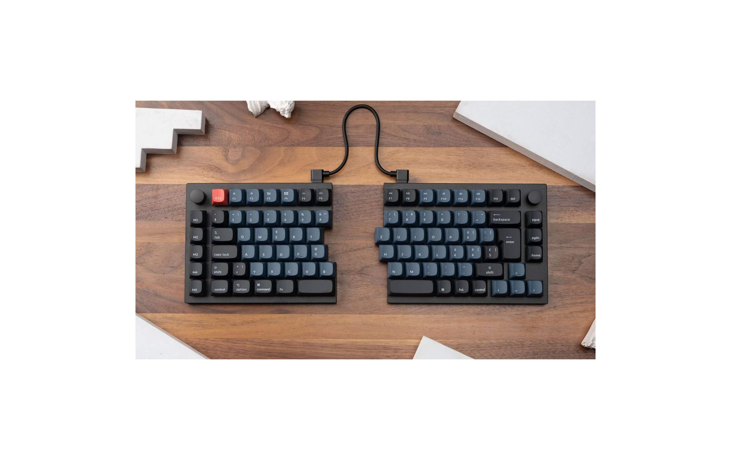 Keychron Gaming-Tastatur Q11 Black QMK Red Switch