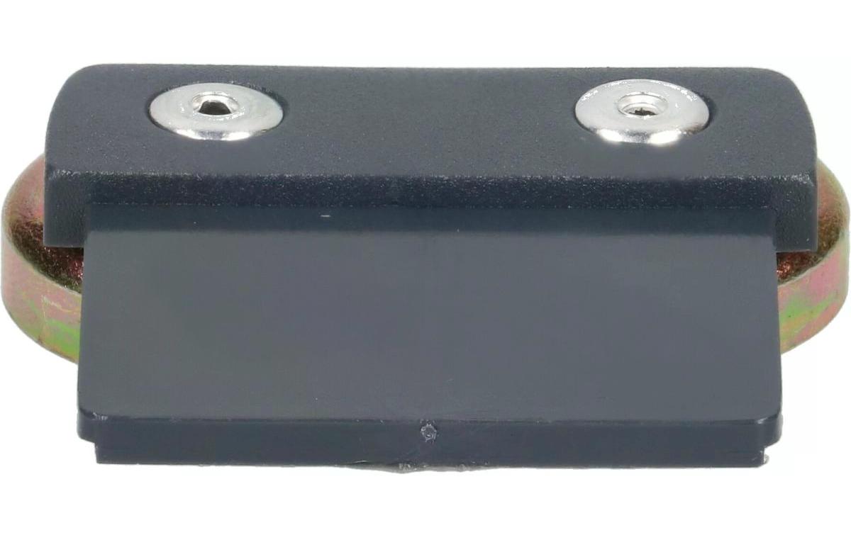 max connect Halterung mit Magnet, flach, CUBO, Anthrazit 2 Stück