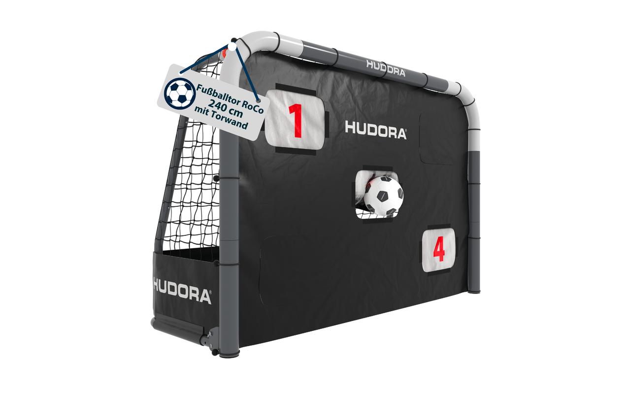 Hudora Fussballtor Roco 240 mit Torwand