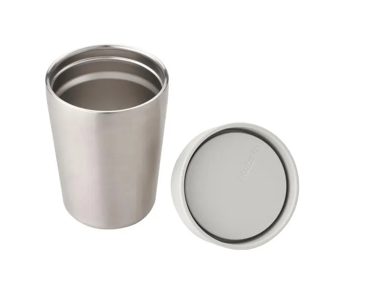 Brabantia Thermobecher Make & Take 200 ml, Hellgrau/Silber Brabantia Thermobecher Make & Take 200 ml, Hellgrau/Silber
