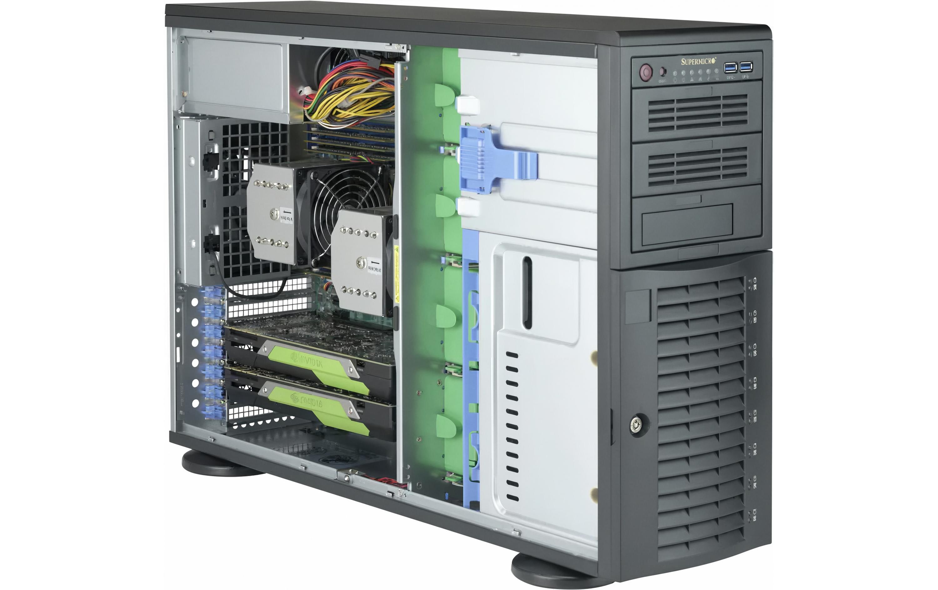 Supermicro SuperChassis 743AC-1K26B-SQ Supermicro SuperChassis 743AC-1K26B-SQ