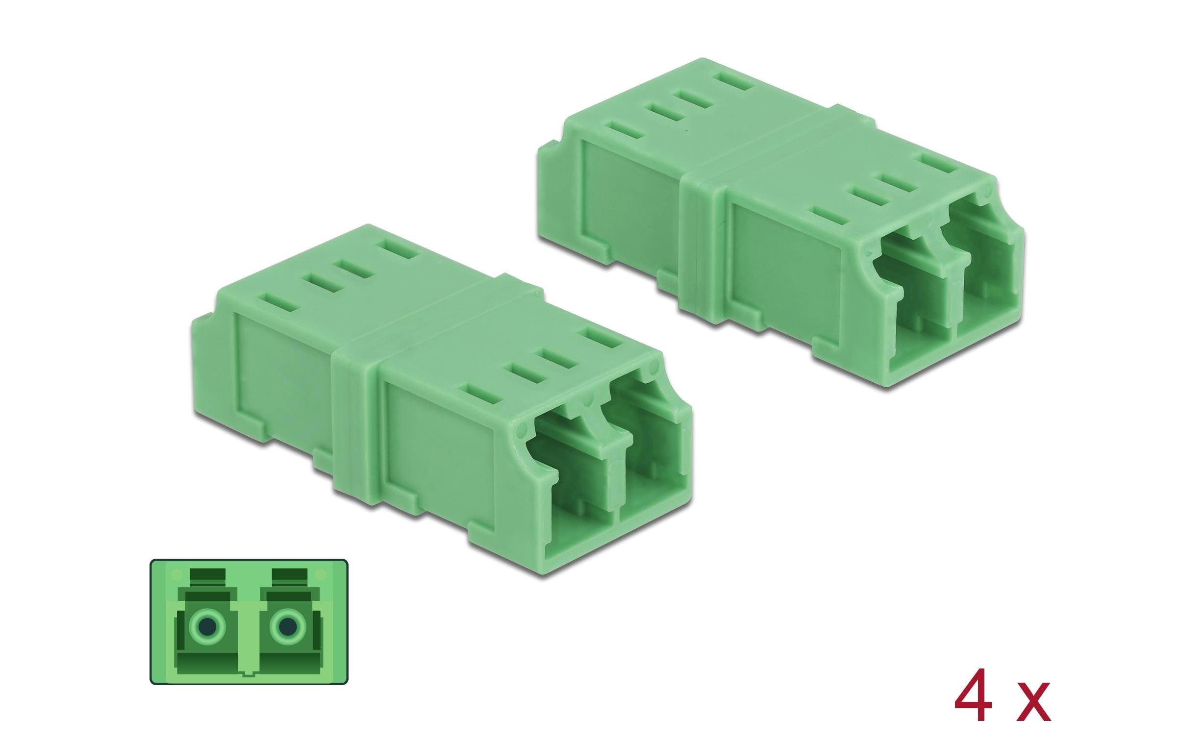 Delock LWL-Kupplung LC – LC Duplex Singlemode 4 Stück Delock LWL-Kupplung LC – LC Duplex Singlemode 4 Stück