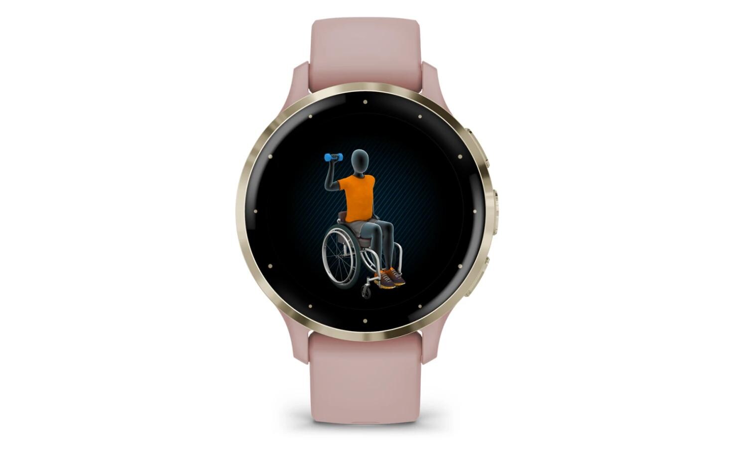 GARMIN Sportuhr Venu 3S Dust Rose / Softgold