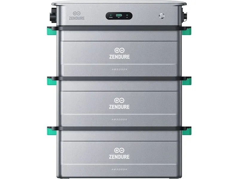 Zendure KitSolarFlow 2400 AC 8.64 kWh mit 3x AB3000X Erw. Batterie