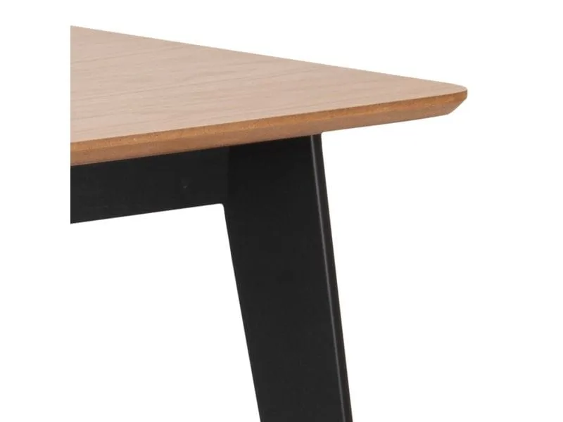 AC Design Tisch Roxby 120 x 80 x 76 cm, Nature/Schwarz