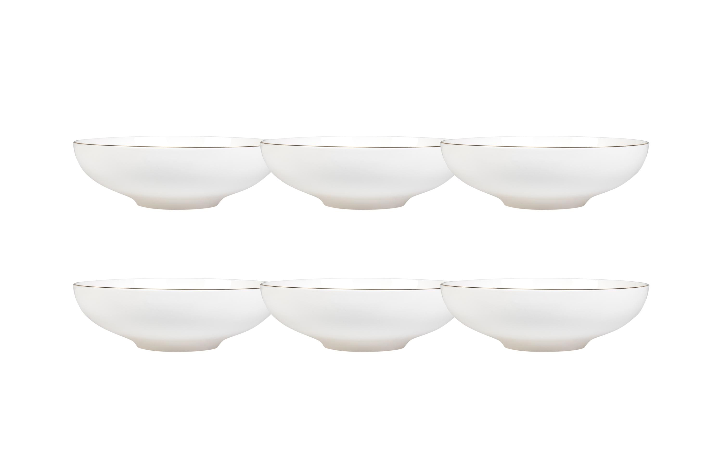 FURBER Müslischale Ø 16 cm, 6 Stück, Weiss/Gold FURBER Müslischale Ø 16 cm, 6 Stück, Weiss/Gold