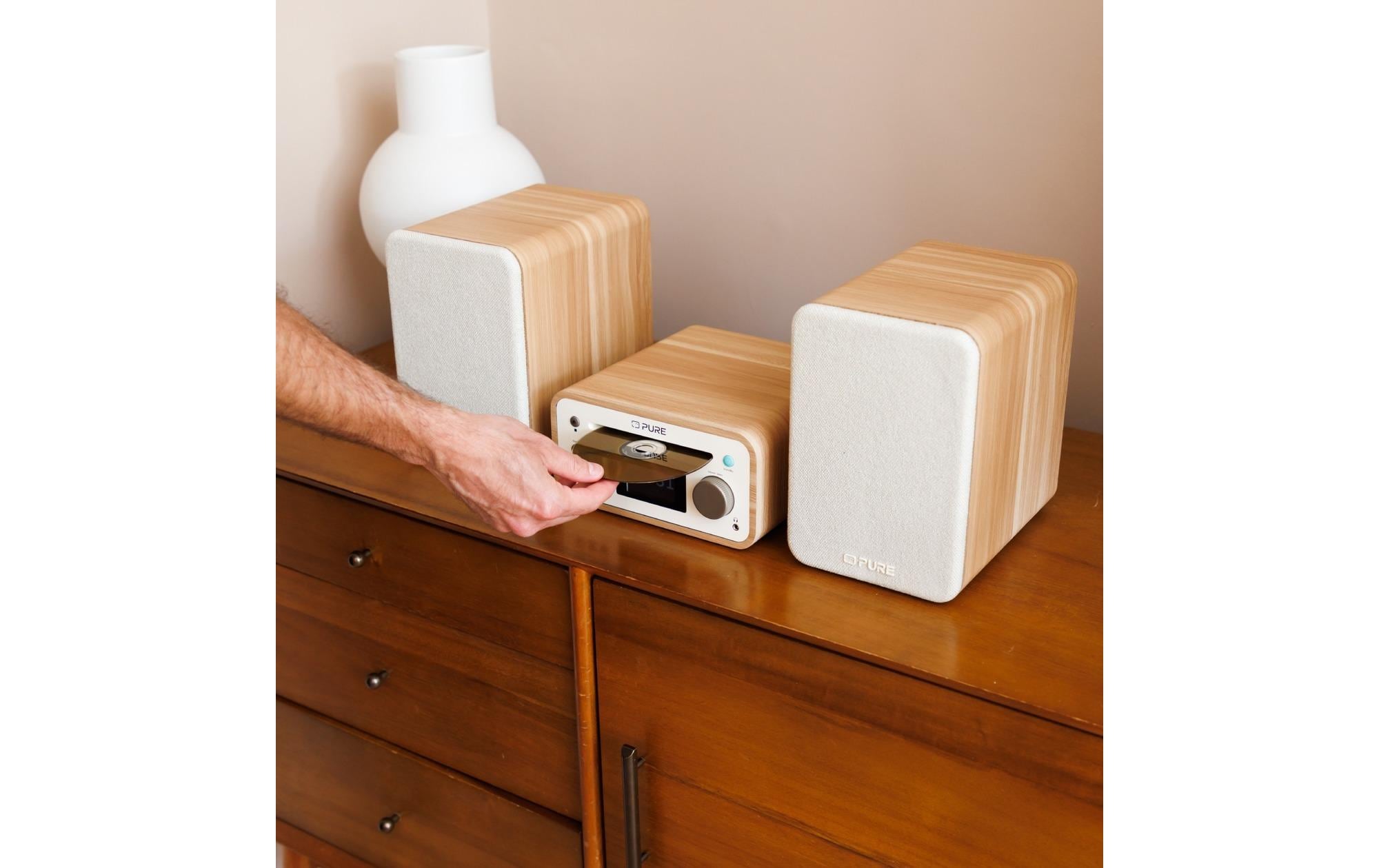 Pure Micro-HiFi Anlage Classic Stereo Mini Eiche