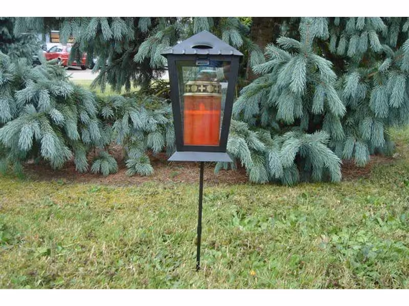 Dameco Grablaterne mit Erdspiess 14 x 25 cm, Schwarz