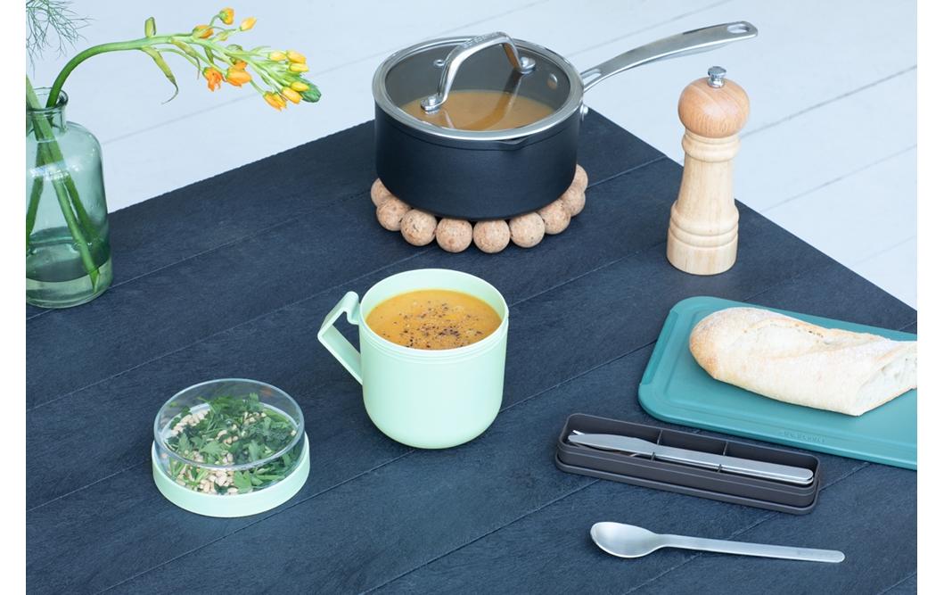 Brabantia Suppenbehälter Make & Take 600 ml, Hellgrün