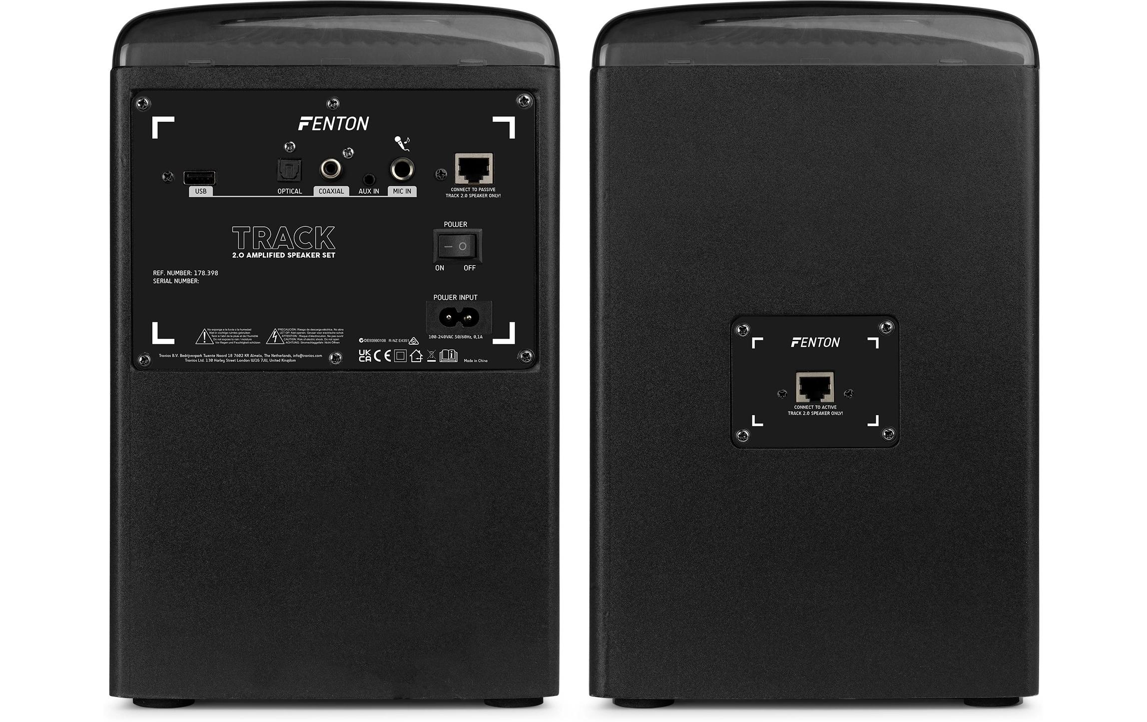 Fenton Lautsprecher Track 2.0 schwarz