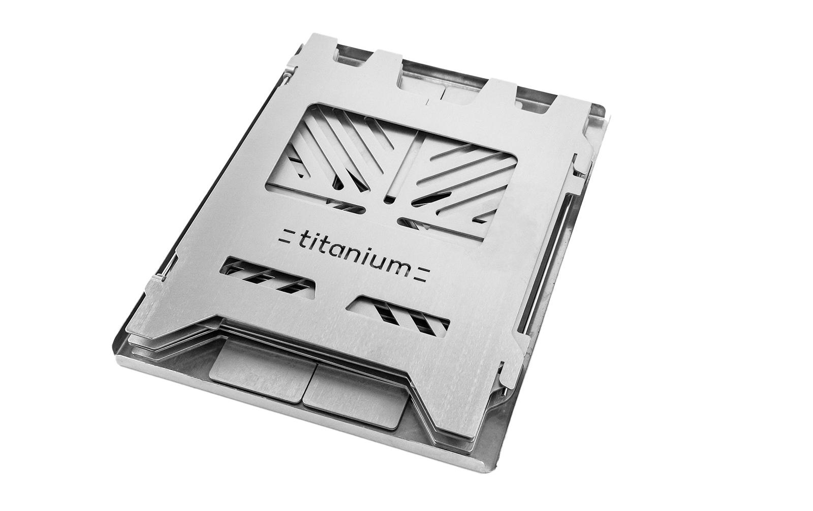 Fennek Grill Campingkocher Hobo Premium, Titan