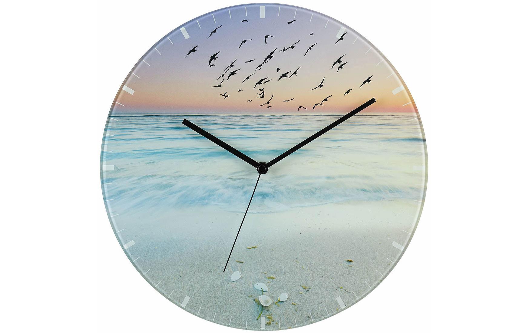 TFA Dostmann Wanduhr Sunset Ø 30 cm, Mehrfarbig