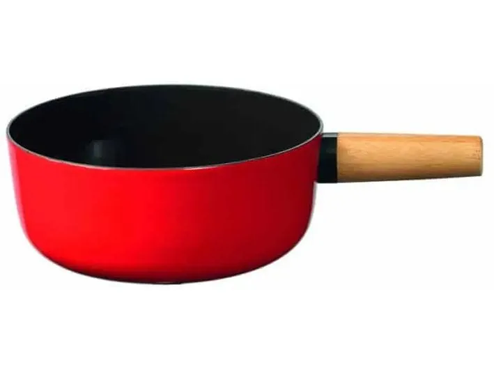 Stöckli Fondue-Caquelon Emotion 21 cm, Rot/Schwarz Stöckli Fondue-Caquelon Emotion 21 cm, Rot/Schwarz